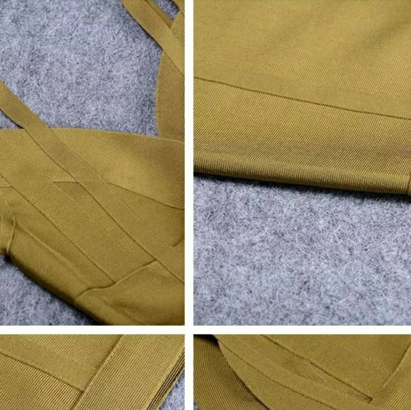 Last MโขCold Shoulder Midi Bandage Dress - Picture 3 of 7